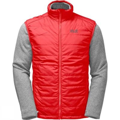 Chaquetas Jack Wolfskin Caribou Glen 3in1 Hombre - Rojas - Chile KDC637215